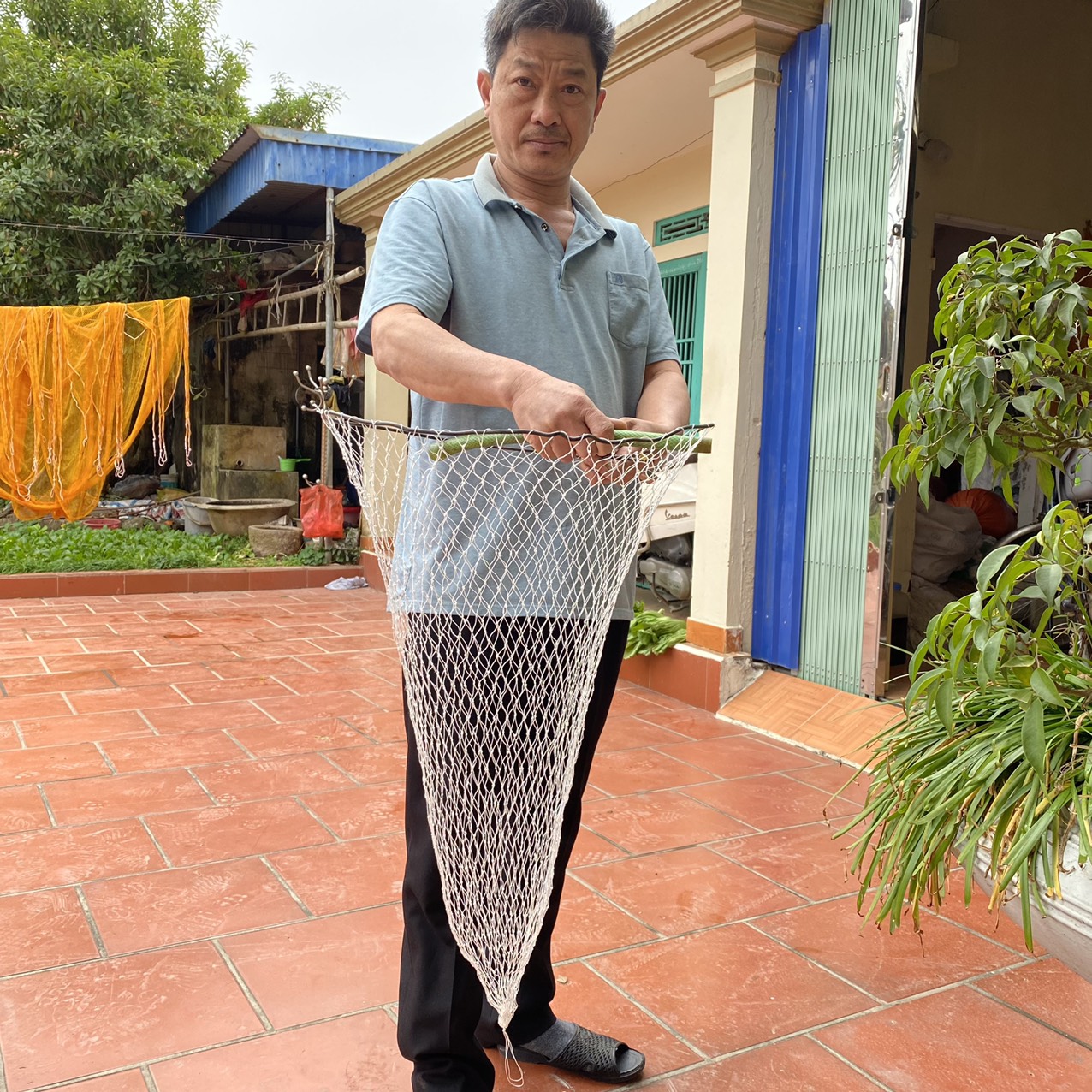 Vợt đánh bắt cá vợt bắt cá vợt đan thủ công (không khung)