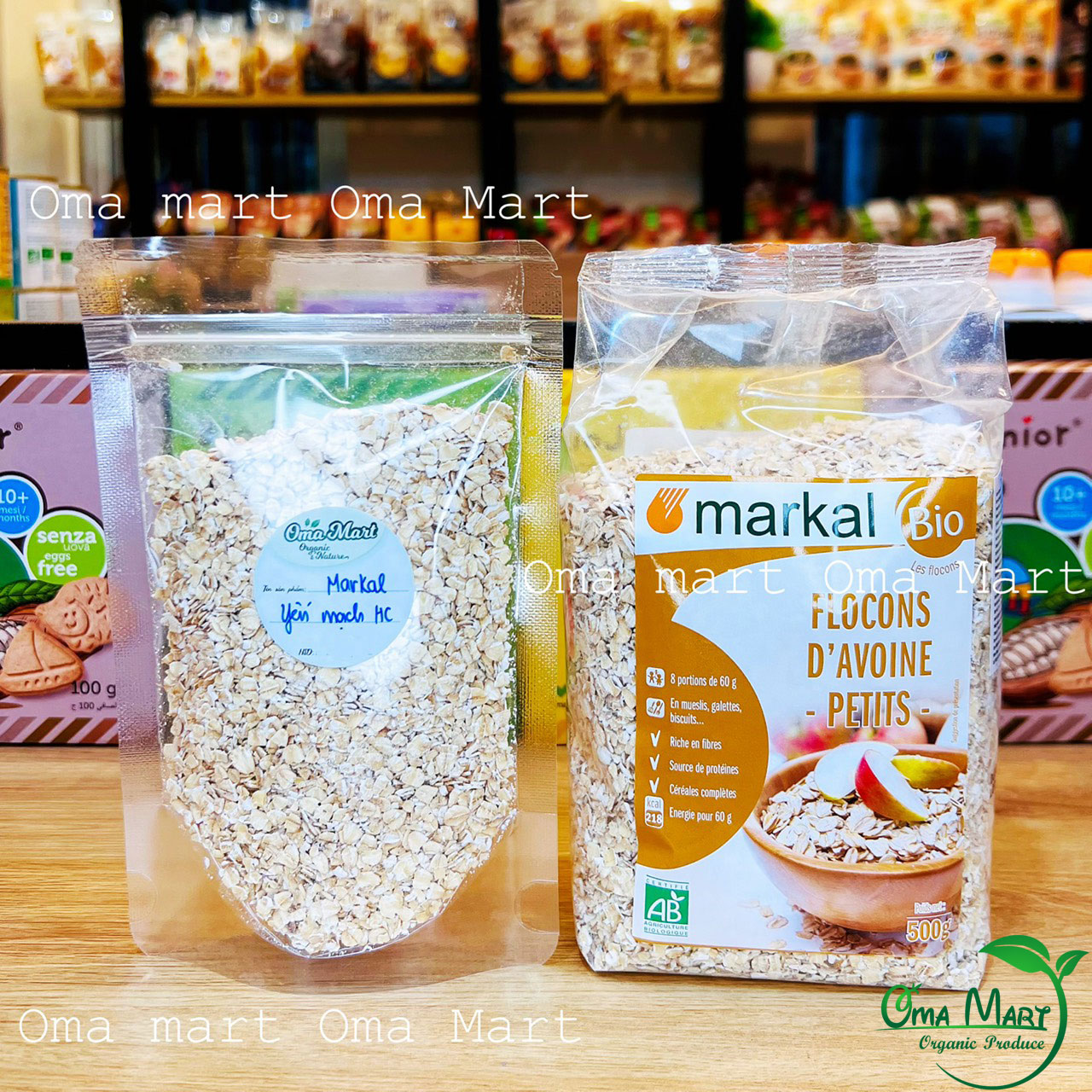 Oats rolled thin organic MARKAL 500g