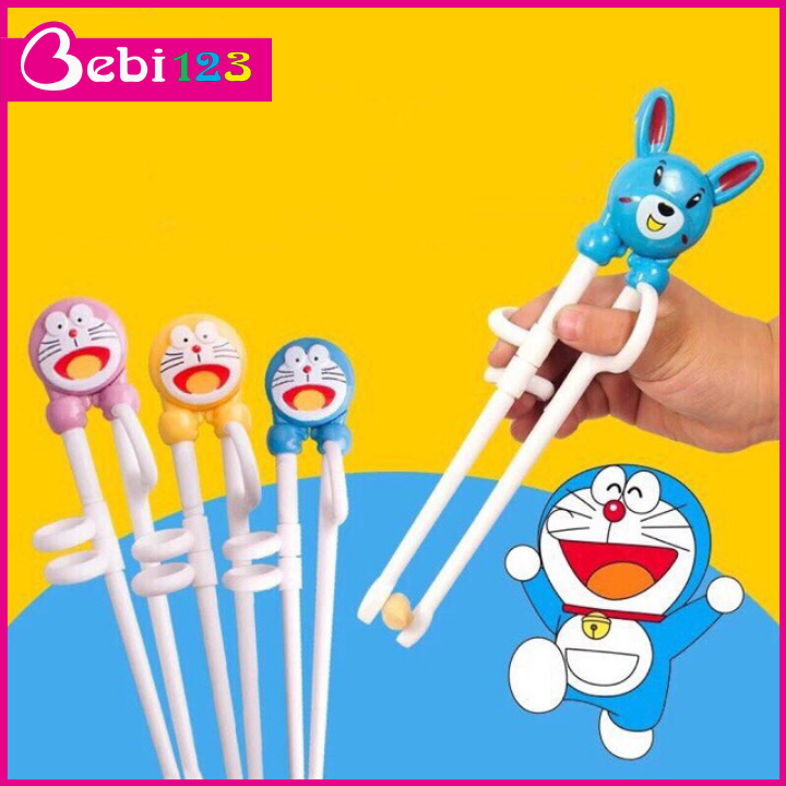 Doraemon-Shaped Chopsticks for Babies