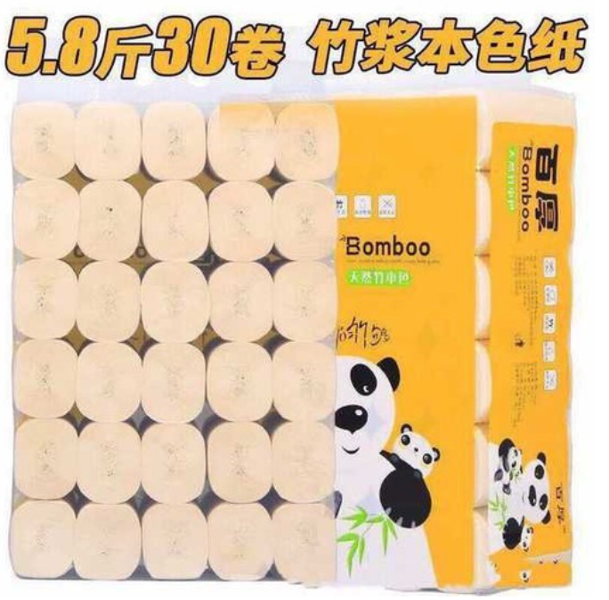 36 CUỘN GIẤY GẤU TRÚC VỆ SINH BAIHOU