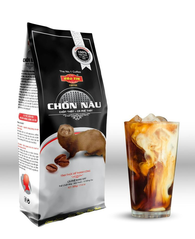 (gói 500g) Cà phê CHỒN NÂU BẢO TÍN