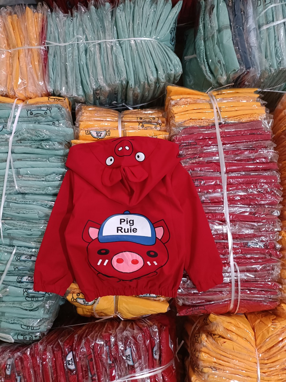 Áo khoác gió 2 lớp cho bé trai bé gái