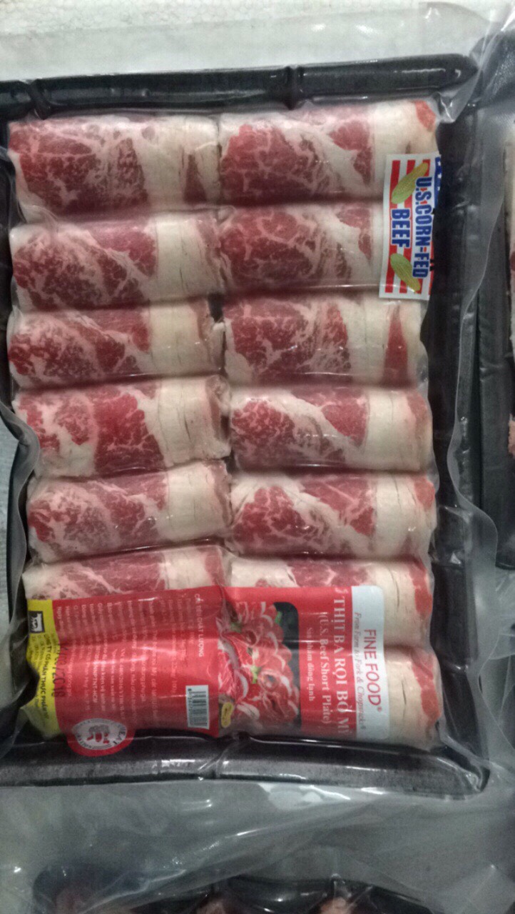 [CHỈ GIAO HCM] Ba chỉ bò Mỹ BBQ 500gram-US Beef Short Plate