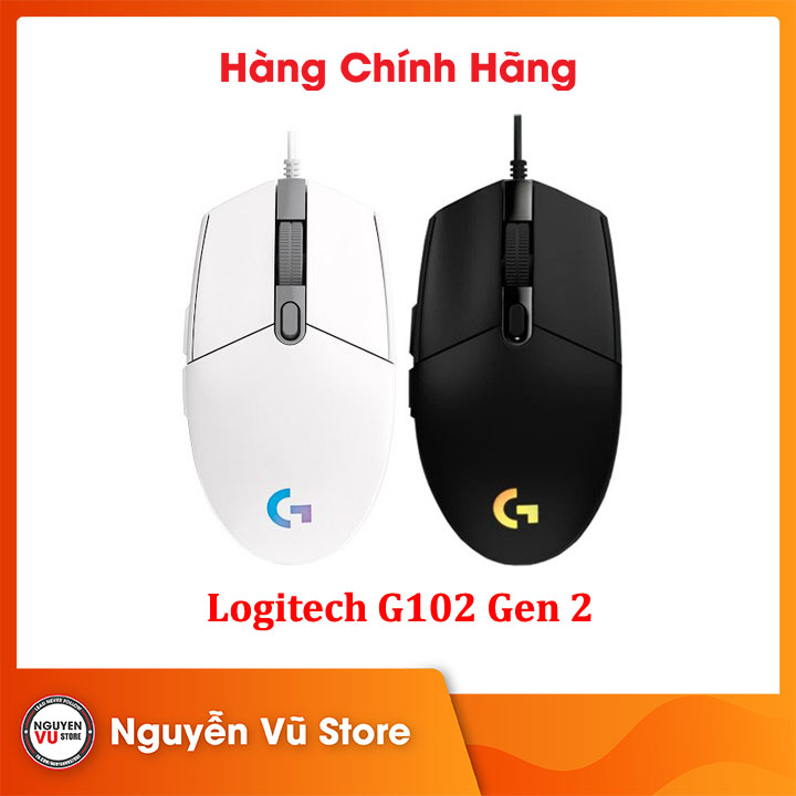 Chuột Logitech Chính Hãng | Top bán chạy Lazada Shopee Sendo Tiki 46 Chuột Gaming Logitech G102 Gen2 Lightsync - Hàng Chính Hãng