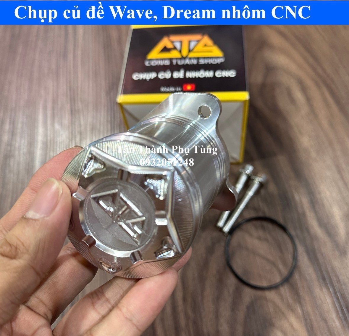 Chụp củ đề Wave , Dream CTS Nhôm CNC đồchơixe