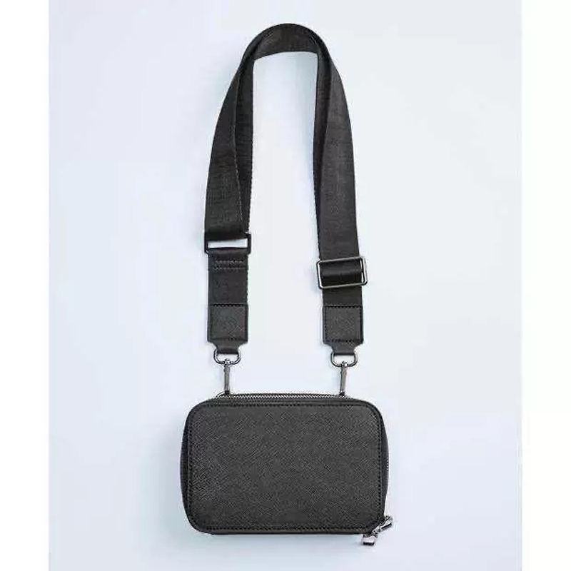 🎖ZARAˉ zara home men's bag waist bag 2023 all-match single shoulder Messenger women's bag small square bag mini box bag envelope bag