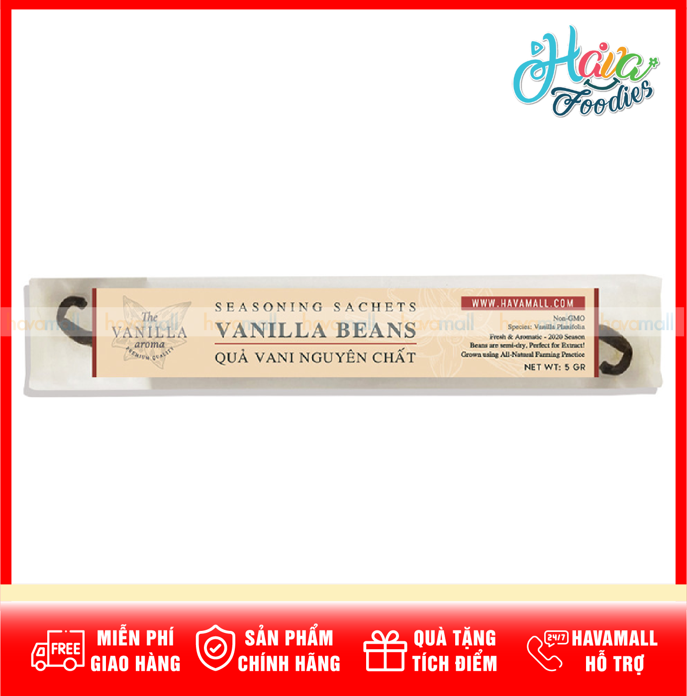HÀNG CÔNG TY NHẬP KHẨU  Một Trái Vani Khô Thượng Hạng - Vanilla Bean