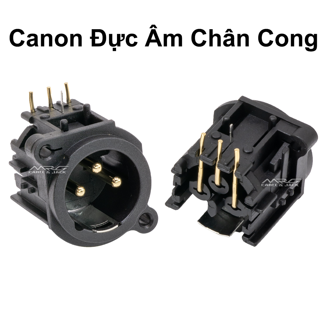 Jack Canon Âm Chân Cong (ổ cắm jack canong xlr) giá 1 chiếc.