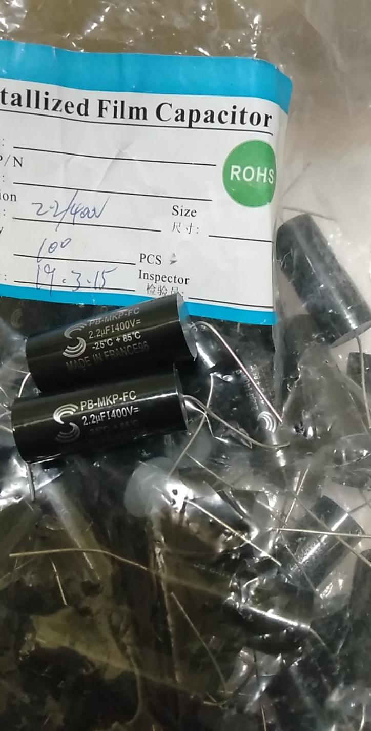 2 tụ phân tần loa 2.2uf 400v - Điện Tử Nhật Anh