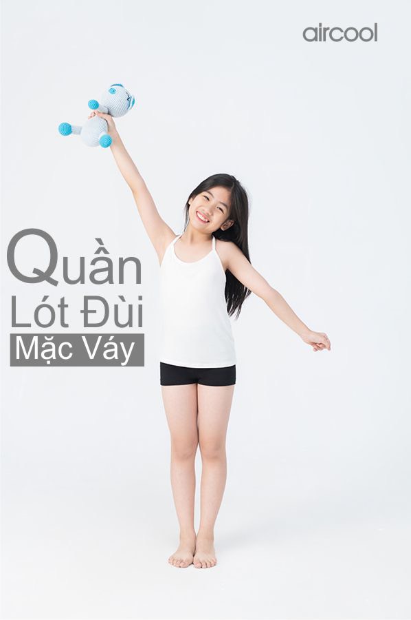Quần đùi mặc váy bé gái Aircool Bamboo
