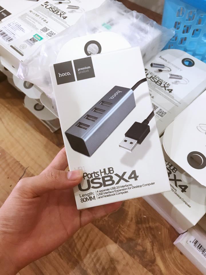 Bộ chia cổng usb hup usb hoco HB1 - 4 cổng usb - KOI TECH