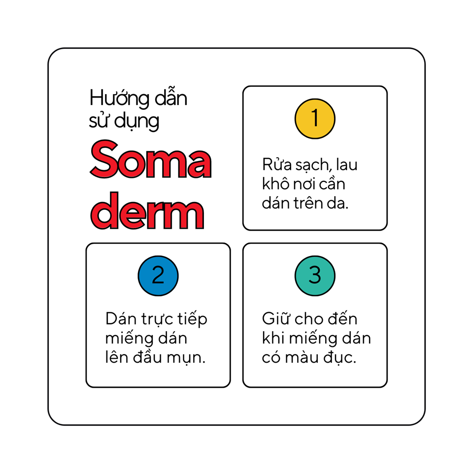 [24M] Miếng Dán Mụn Somaderm - Nhanh Chín Nhân Mụn