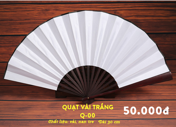 Quạt Vải Nan Tre Nhiều Màu