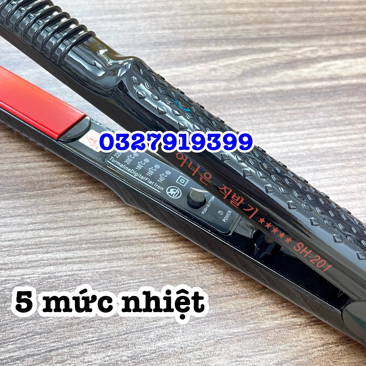 HQ Máy duỗi tóc bản nhỏ Hàn Quốc 201, Kích thước 30cm, 5 mức chỉnh nhiệt, Dây điện 1.8m, Chống dính, Thiết kế trẻ trung, Bảo hành 03 tháng