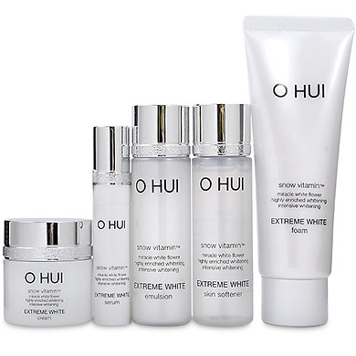 [HCM][Hàng chính hãng]  Bộ Dưỡng Trắng Da  Ohui Extreme White 5pcs GWP Set 90ml