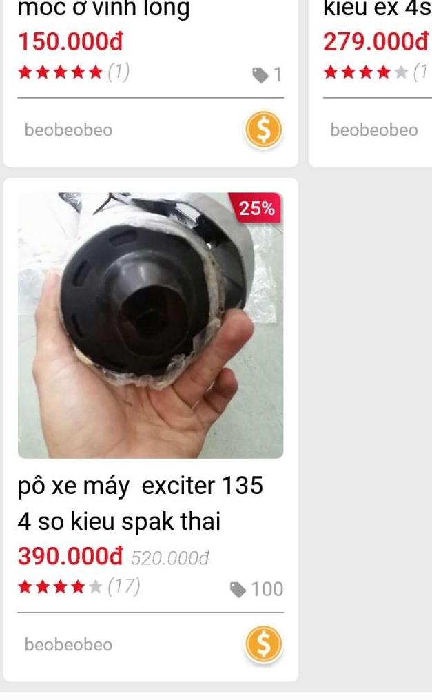 pô exciter 135 4so spak (pô êm)  (Có Video )