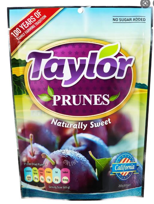 Taylor Prunes Naturally Sweet 250g