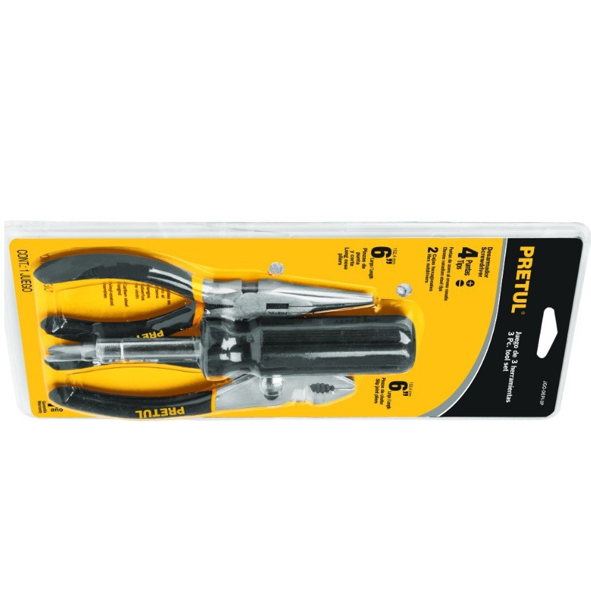 Bộ kềm vít 3 chi tiết Pretul 28217