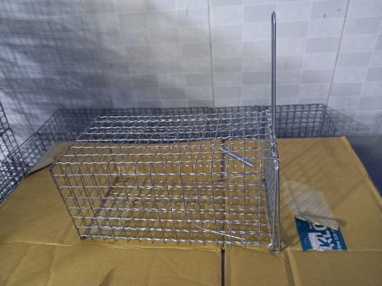 Combo 2 Lồng bẫy chuột đồng,chuột cơm, sóc lưới kẽm dây sóng chắc chắn hạn chế rỉ sét ( có khóa chống sảy)