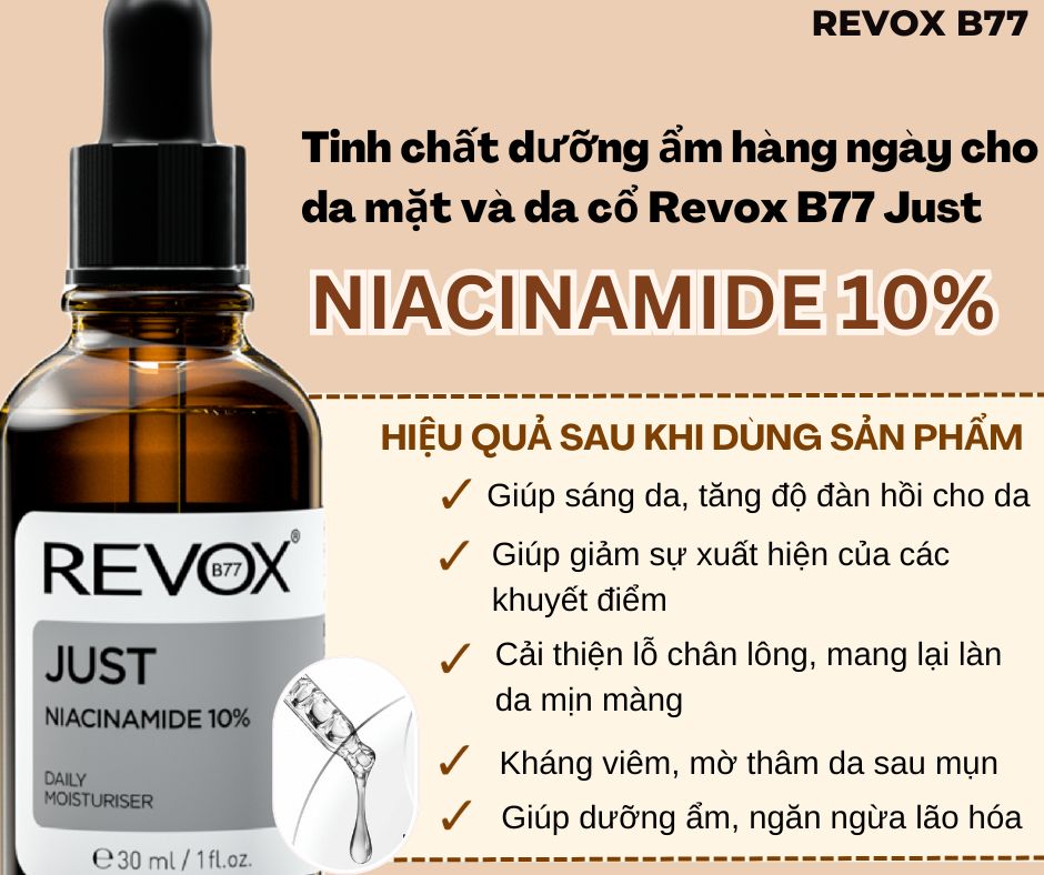 Revox B77 Just Niacinamide 10% Daily Moisturiser