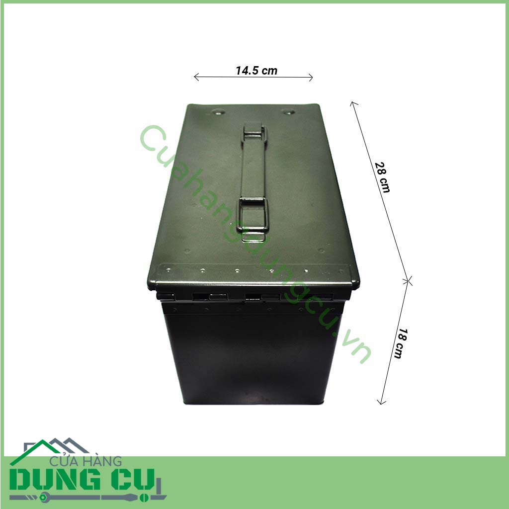 Hộp đựng dụng cụ bằng sắt loại 9 lít