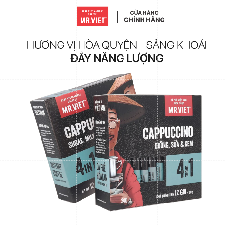 Cà phê Hòa tan Cappuccino -Mr Việt ( Coffee Cappuccino -Mr Viet )