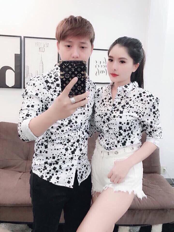 [HCM]ÁO SƠ MI CẶP NAM NỮ SIÊU HÓT MẪU MỚI Y HÌNH BAO ĐẸP TNS6806 - AN KHANG FASHION