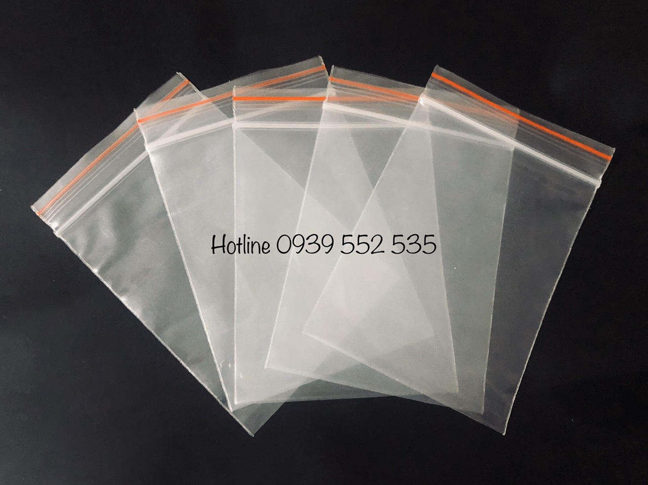 [HCM]1KG - SIZE 25X35 - TÚI ZIPPER VIỀN CHỈ ĐỎ