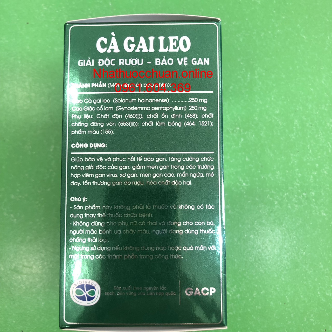 Cà gai leo Tuệ Linh ( Hộp 60 viên)