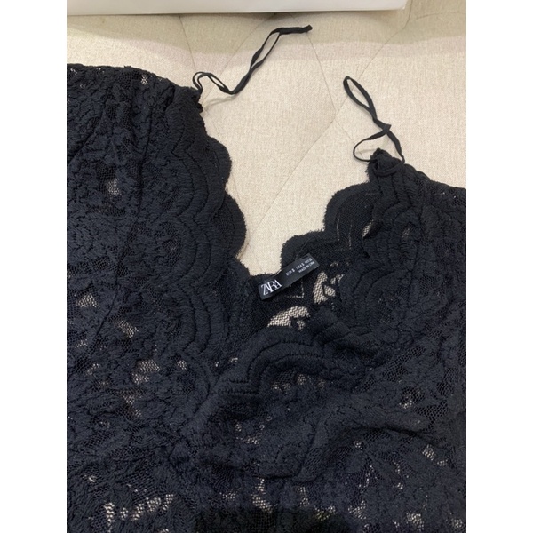 Áo ren Zara cổ V xuất dư xịn