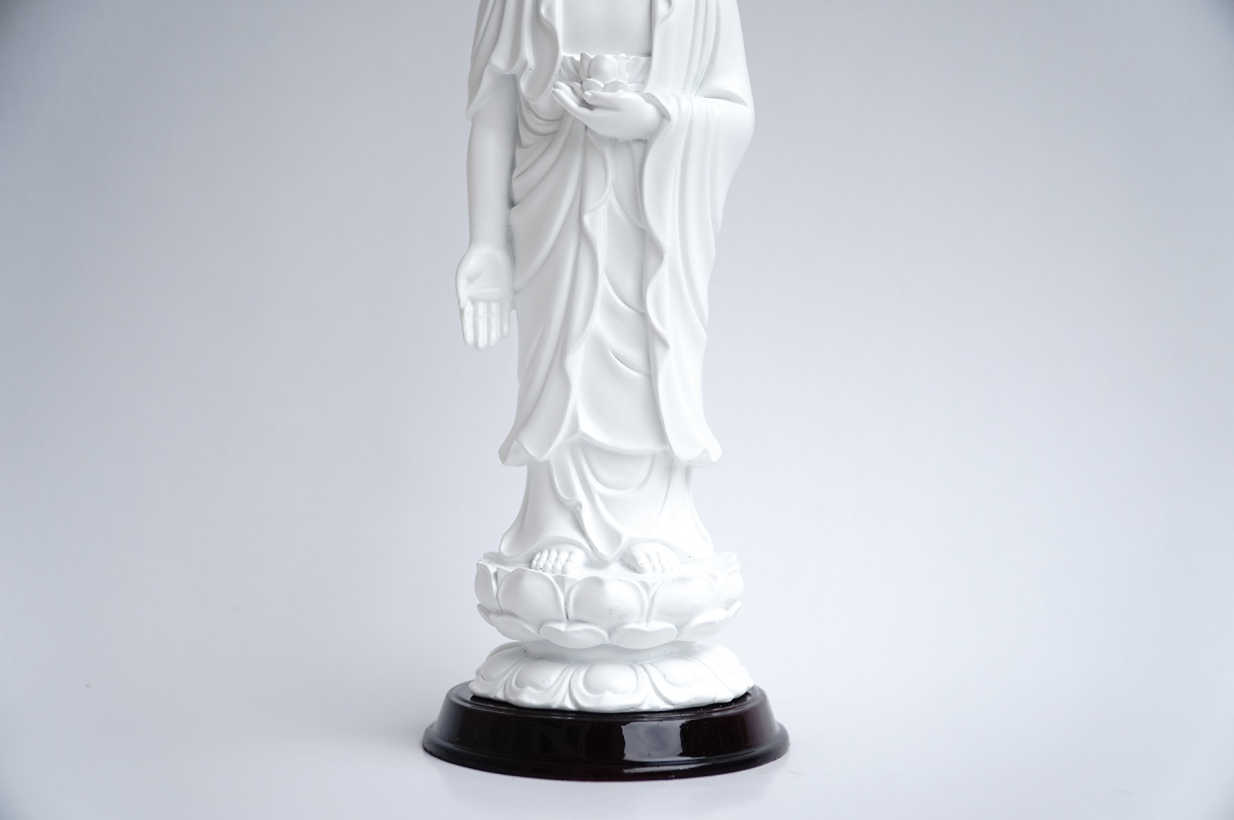 Tượng Phật A Di Đà đứng trắng ngà - Cao 25cm