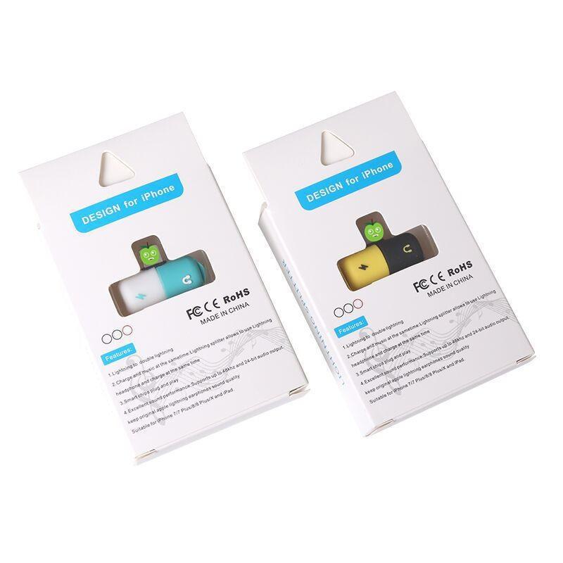 Bộ chia 2 cổng sạc và tai nghe cho iphone 7, 8, X