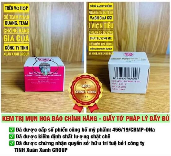 Kem mụn Cao Hoa Đào
