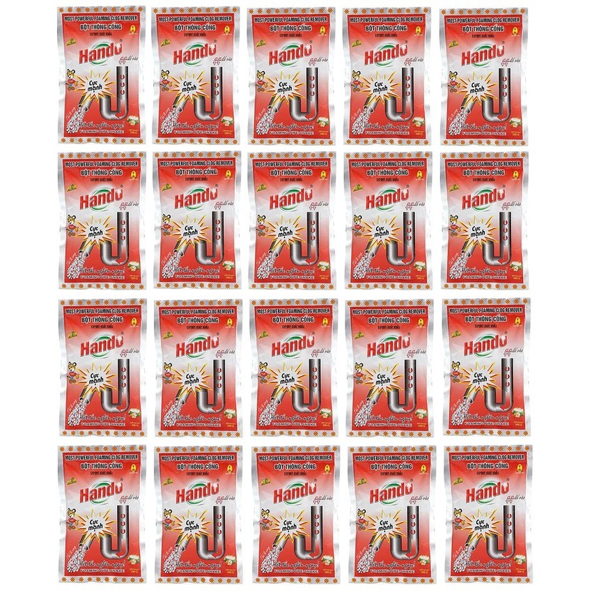 Combo 20 gói bột thông cống xuất khẩu hando cao cấp