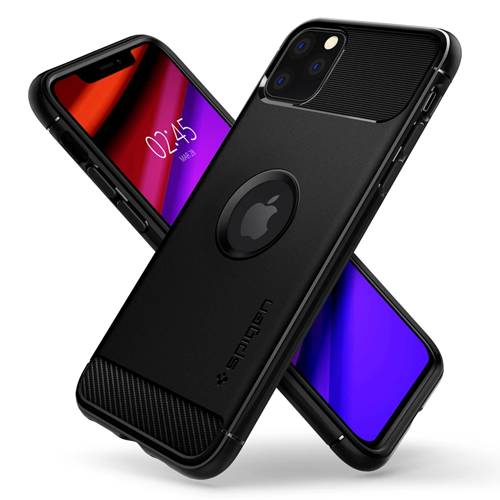 Ốp lưng iPhone 11 Pro Max Spigen Rugged Armor - Hàng Chính Hãng
