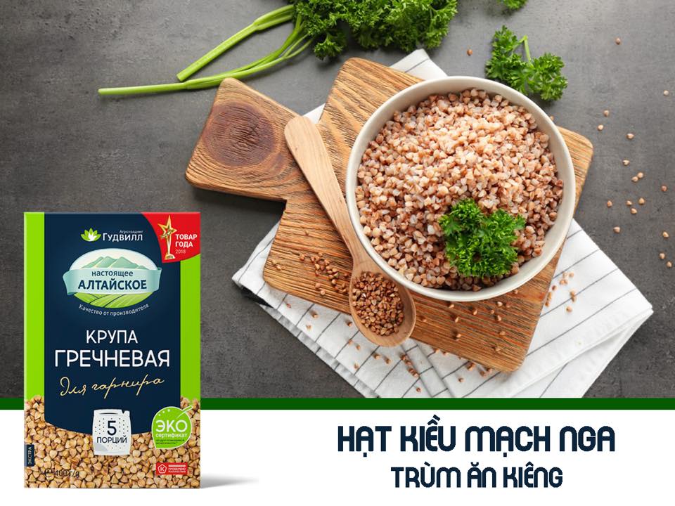 Hạt kiều mạch Nga hiệu Goodwill (Hộp 400gr/ bịch 800g)