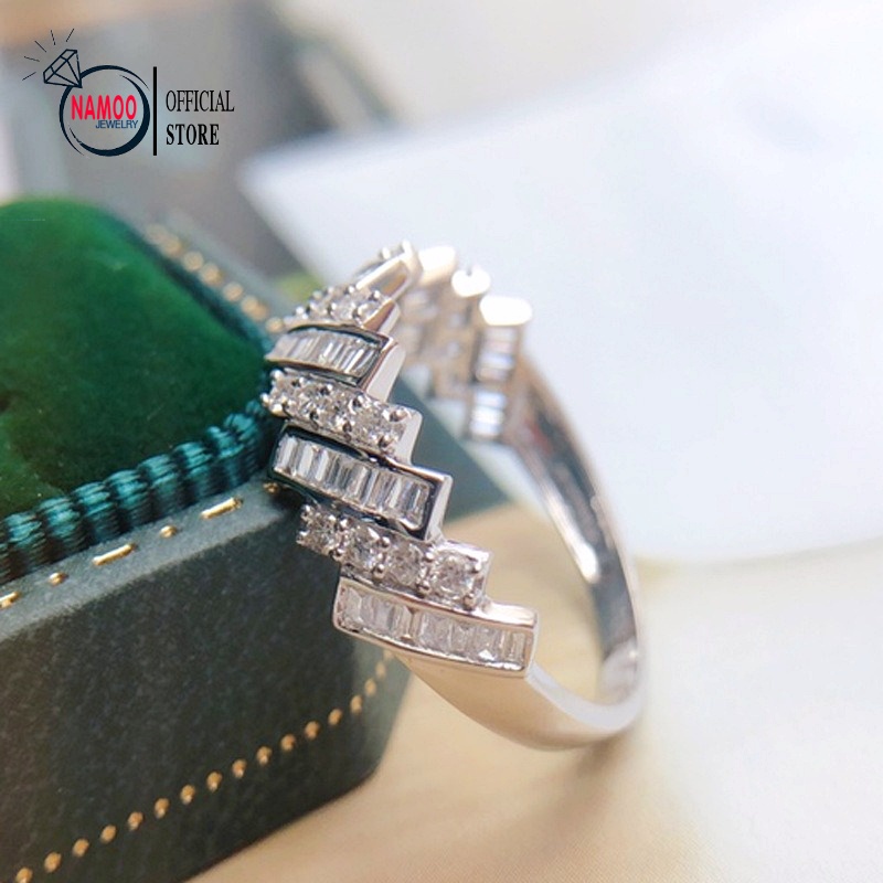 Nhẫn Bạc Nữ N113 Đính Đá Hàng Loại 1
