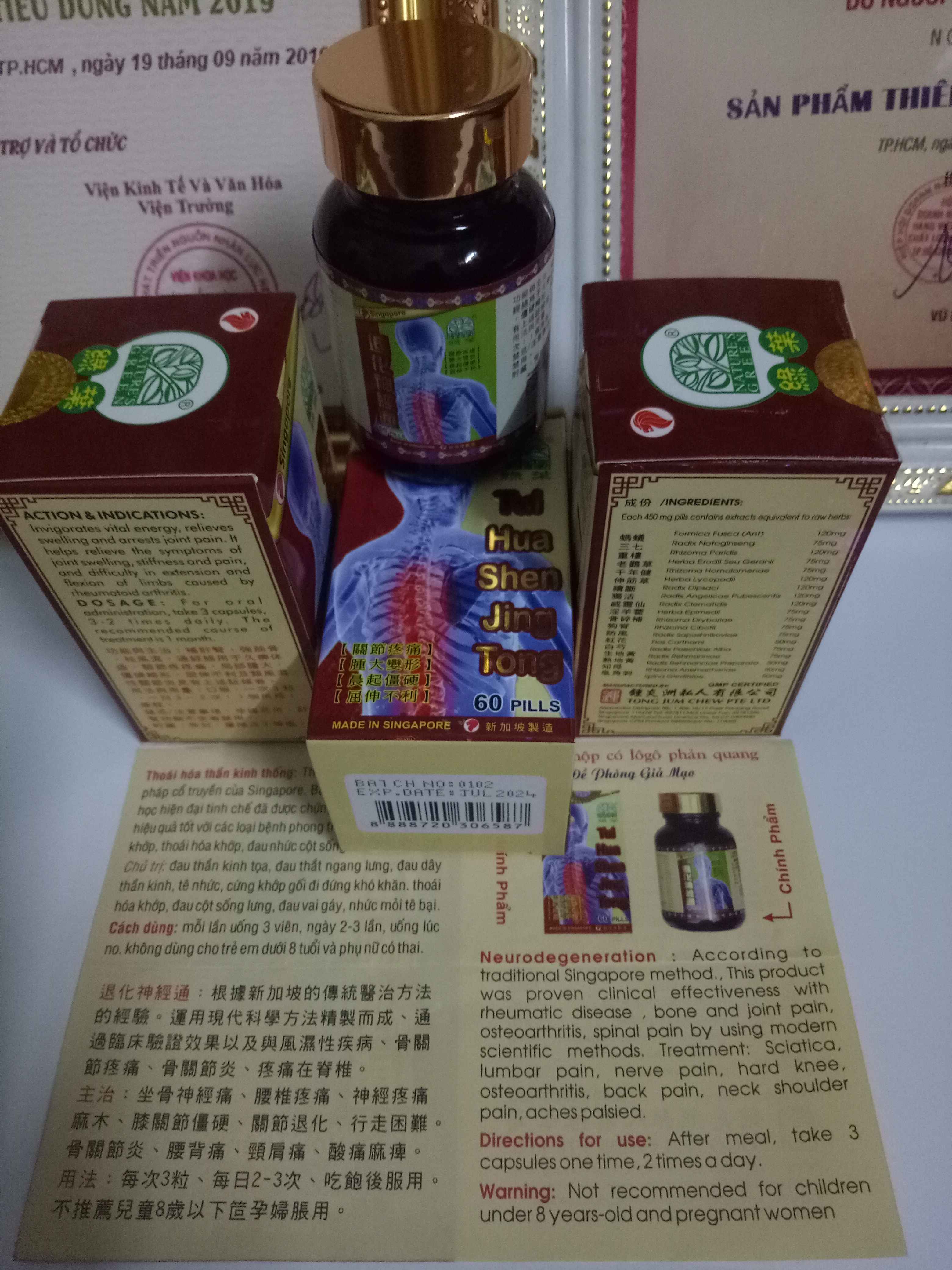 Thoái Hóa Thần Kinh Thống Hỗ Trợ Cải Thiện Sức Khỏe Xương Khớp (Hộp 60 viên )