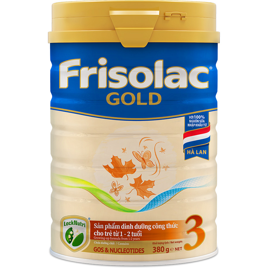 Sữa bột Frisolac Gold 3 380g (Mới) (Date T2/23)