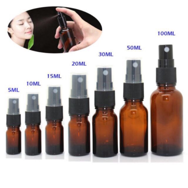 Chai Xịt Phun Sương Bằng Thuỷ Tinh (10Ml/20Ml/30Ml/50Ml/100Ml)