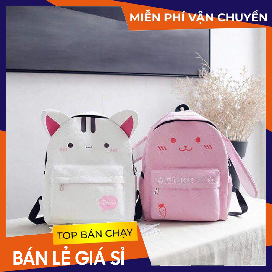 [HCM]Balo Thời Trang Nữ - Mèo Thỏ Rubbit