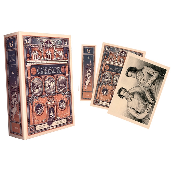Fahasa - truyện cổ grimm - bản cao cấp - tặng kèm bookmark + 2 postcard