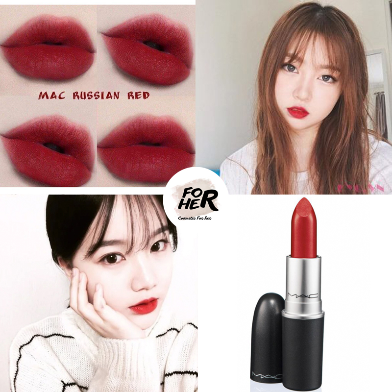 Son MAC Matte Màu 612 Russian Red - Màu Đỏ Cổ Điển