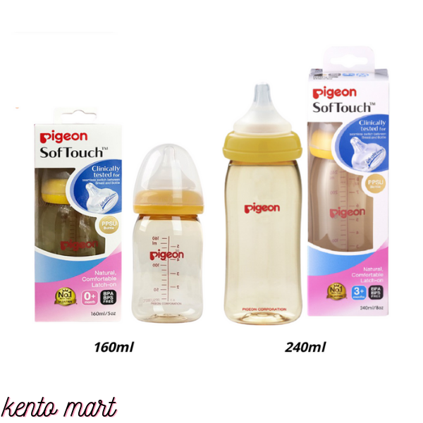Bình sữa Pigeon Softouch chất liệu PPSU 160/240ml