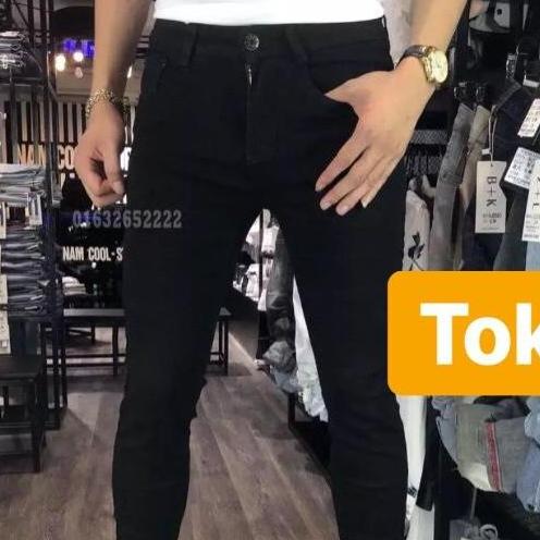 QUẦN JEAN NAM CHẤT BÒ ĐEN TRƠN NHẬP KHẨU JAPAN CJ-20 - TOKYO FASHION
