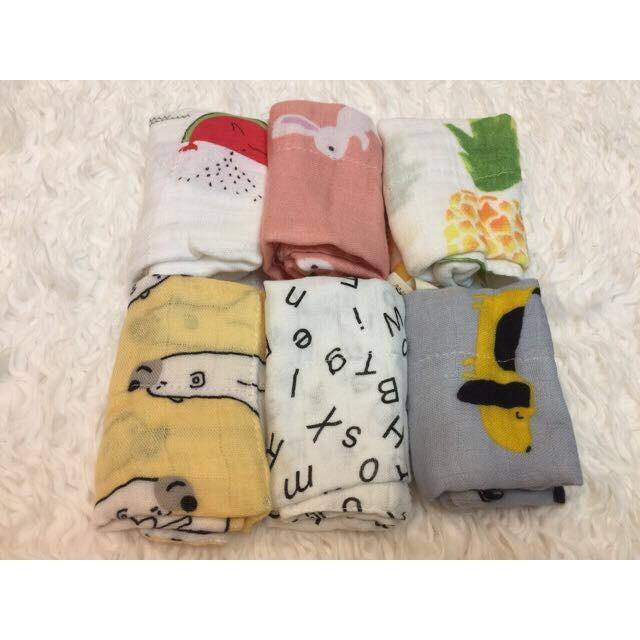 Set 3 Khăn Mặt Sợi Tre Muslin