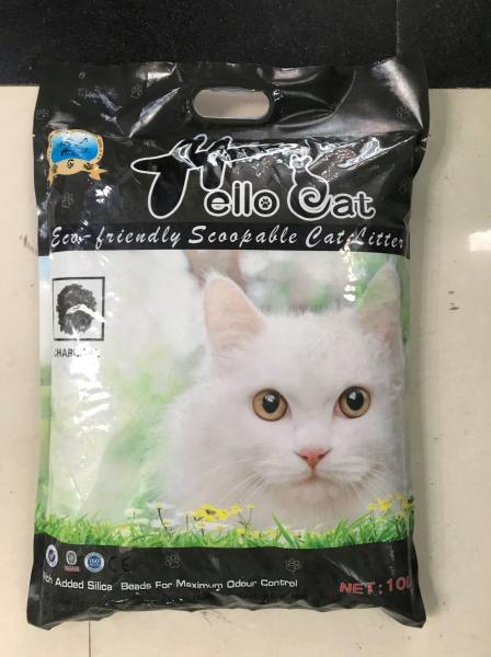 Cát vệ sinh cho mèo mùi phấn em bé HELLO CAT Baby Powder 10lit