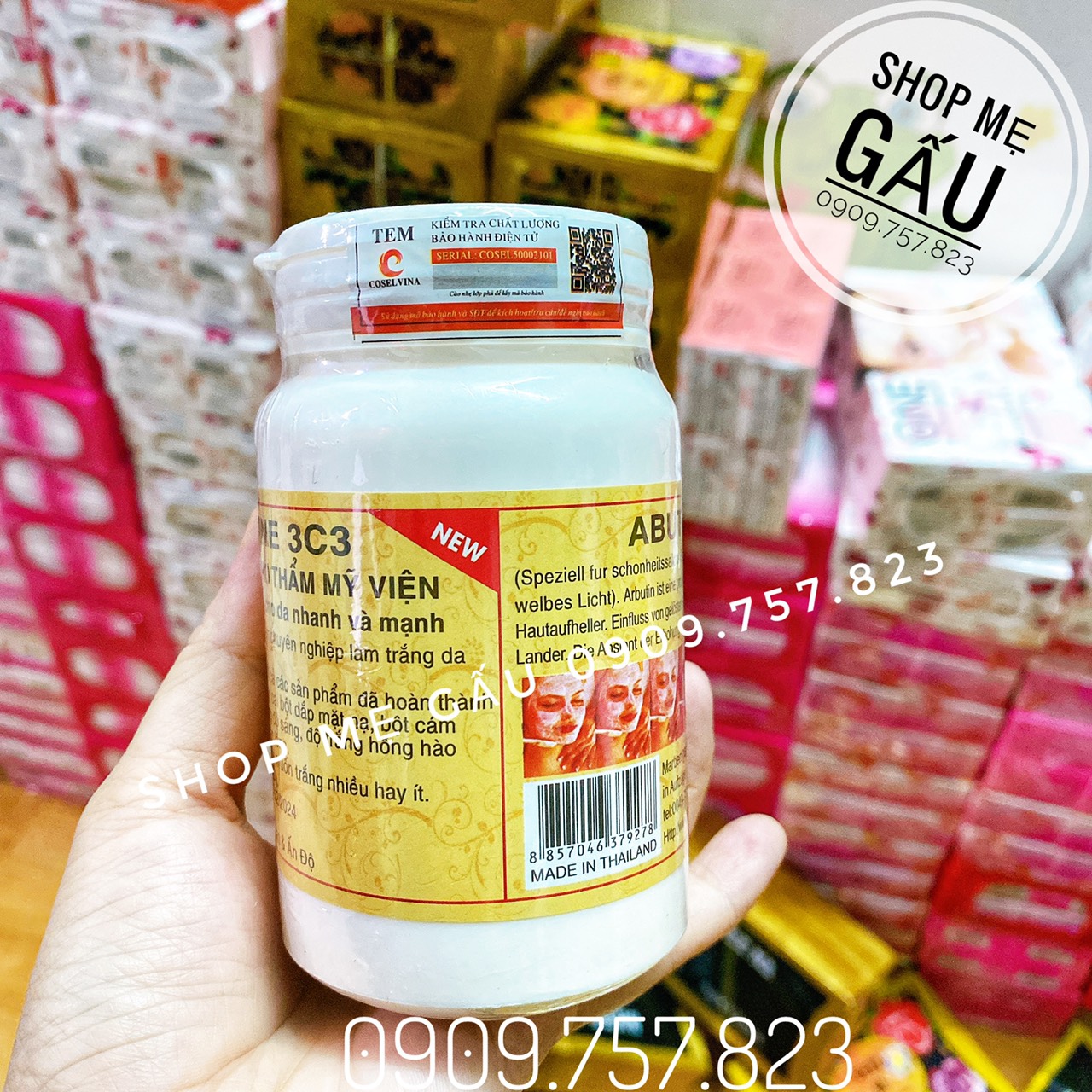 Kích trắng abutine 3c3 250g màu hồng
