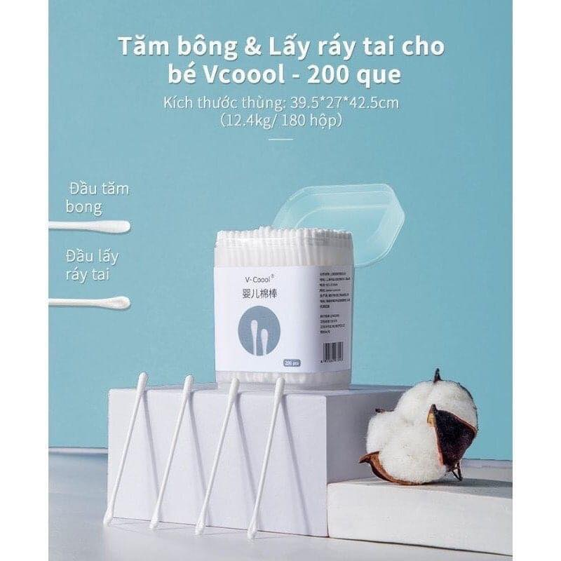 Bông tăm V-Coool ( 200c) Babymall.vn