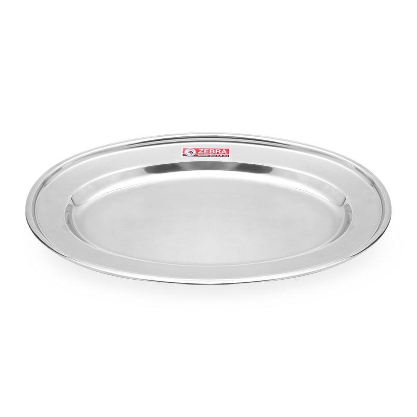 Đĩa inox 304 oval Zebra Thái Lan 35.5cm 121036
